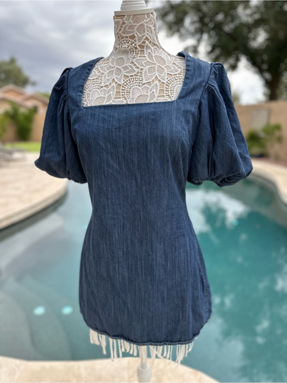 FRAME denim mini dress size M